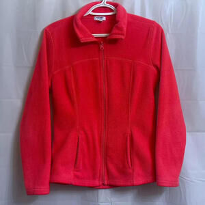 GAP Micro-Performance Fleece Jacket Women's Small S Fuschia Flame